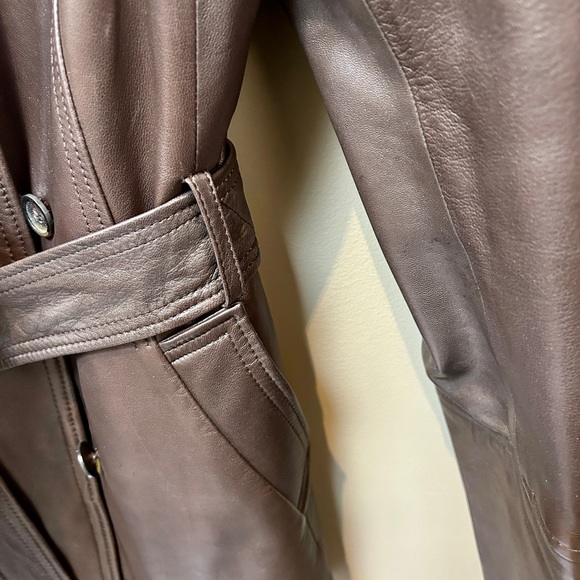 Cole Haan Brown Lambskin Jacket (Size 4) - Picture 9 of 9